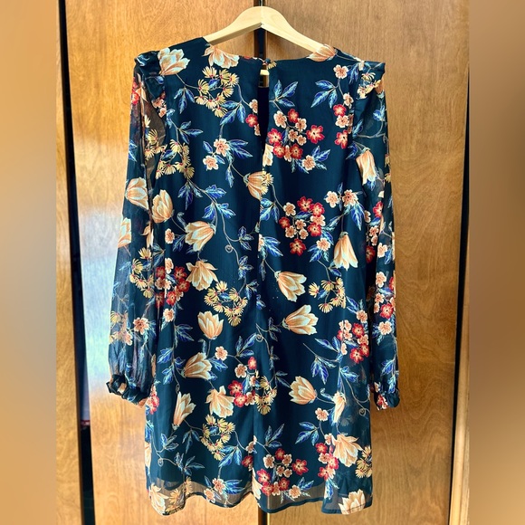 Sheer shift dress with lining - Picture 2 of 5